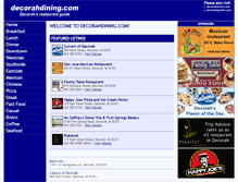 Tablet Screenshot of decorahdining.com